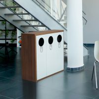 Mueble papelera de madera Helsinki