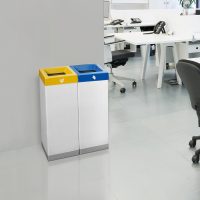 Papelera Denia para reciclaje en espacios interiores de Nalmo Avant
