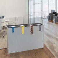 Papelera Edimburgo multiresiduo para interior en oficina