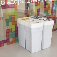 Papelera Milán para interior y exterior