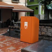 Contenedor de reciclaje