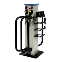 Estación eléctrica E-CHARGE para recarga de bicicletas eléctricas con enchufes Schuko